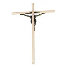 Crucifixo Jesus Dourado Metal 25.5cm Foto mini 2