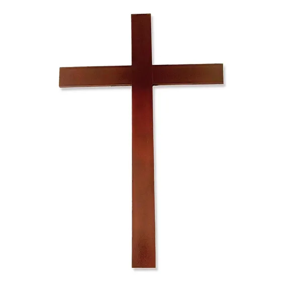 Crucifixo Madeira Cruz De Madeira Para Igreja 1 Metro Cor Marrom Foto 1