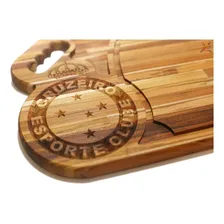 Cruzeiro Kit Com Tábua, Faca, Garfo, Chaira + Petisqueira Cor Marrom Foto mini 4