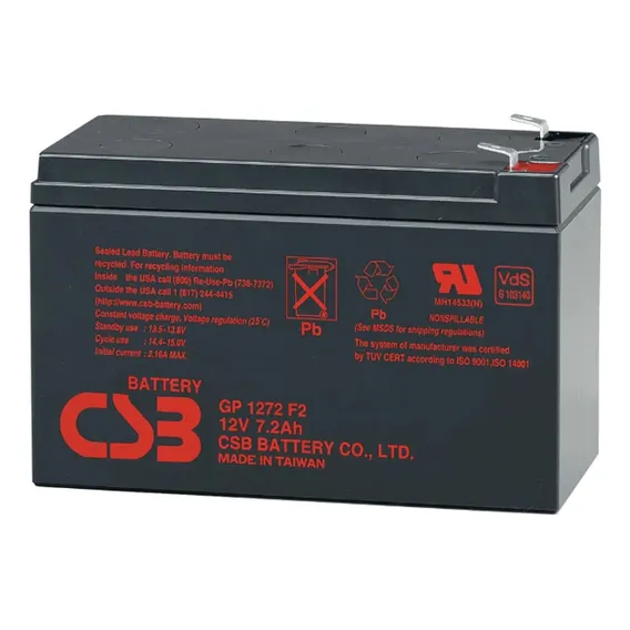 CSB GP 1272 F2 Bateria Selada 12v 7ah Vrla CSB - Cerca Elétrica, Alarme e Nobreak Foto 1