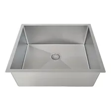 Cuba 50x40 Quadrada Inox Cozinha Gourmet Lixeira Pia Inox Cor INOX ESCOVADO Foto mini 2