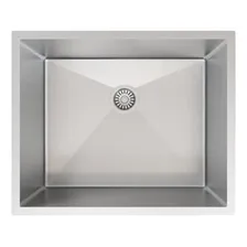 Cuba 50x40 Quadrada Inox Cozinha Gourmet Lixeira Pia Inox Cor INOX ESCOVADO Foto mini 4