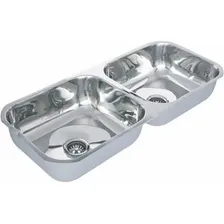Cuba Aço Inox Dupla Normal 84x34x17 Aço 304 Tecnocuba Foto mini  2