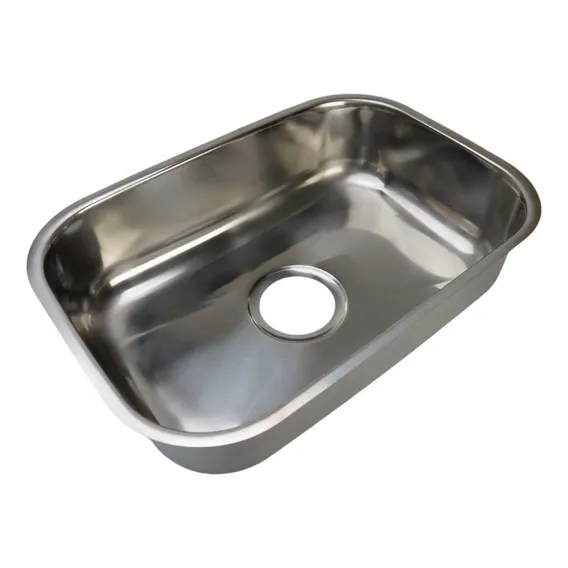 Cuba Aço Inox Retangular Polido 49x34cm Embutir Sobrepor Foto 1