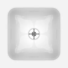 Cuba Apoio Quadrada Badenza Branco Brilhante 31x31x13,5cm Foto mini  2