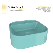 Cuba banheiro sobrepor pia mármore sintético duna Cozimax Foto mini 3