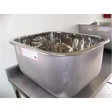 Cuba De Aco Inox Linha Industrial 50x40x40cm - 304 12x Foto mini 2