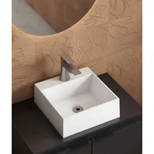 Cuba De Apoio Banheiro Lavabo 30x30 Sobrepor Bancada Quadrada Foto  mini 1