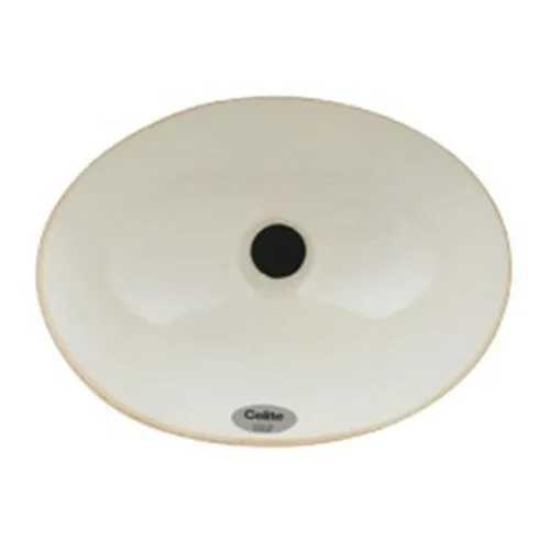 Cuba De Embutir Oval 39x30cm Branco Celite Foto 1