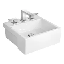 Cuba Deca L830 Semi Encaixe Mesa Branco Gelo Acabamento Brilhante Foto mini 2