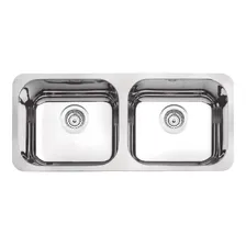 Cuba Dupla Aço Inox Alto Brilho 89x39 Retângular Tramontina Foto mini 1