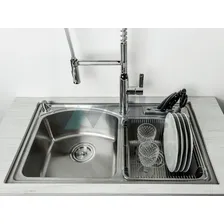 Cuba Dupla Inox Cozinha Paris Welle 82x48x20 Foto mini 4