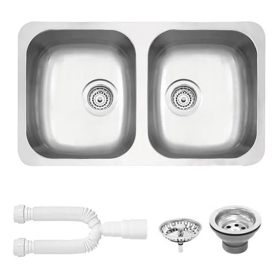 Cuba dupla Tramontina 77x45x17 aço inox acetinado 94033/102 Foto 1