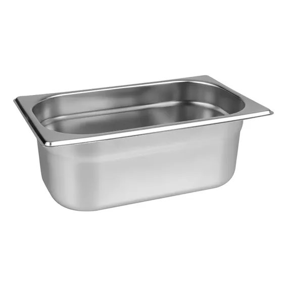 Cuba Gastronomica Gn 1/3x100mm 176x325mm Aço Inox E 0,7mm Foto 1