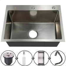Cuba Gourmet Cozinha Inox 304 Anti Risco Nano Pvd Escovada 60x45 Cm Completa Com Acessórios Foto  mini 1
