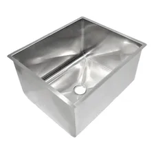 Cuba Industrial Inox 50x40x25cm Para Cozinha Pia Aço Tanque Cor Cinza Foto mini  2