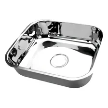 Cuba Inox 40x34x17 - Aço 304 - Tecnocuba + Válvula Cor Inox Polido - Alto Brilho Foto mini 2