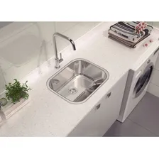 Cuba Inox Alto Brilho 40x34 + Tanque Inox Polido 50x40 Foto mini 3
