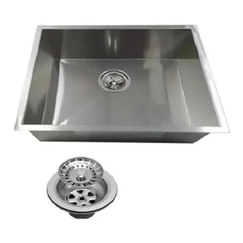 Cuba Inox Embutir Quadrada Gourmet 500 X 400 Com Válvula Foto 1