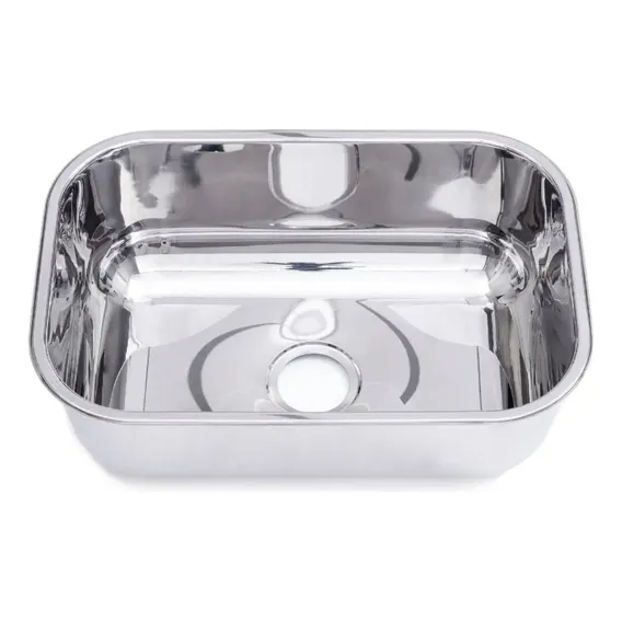 Cuba Inox Tecnocuba 46x30x17 Aço 430 Funda Alto Brilho Foto 1