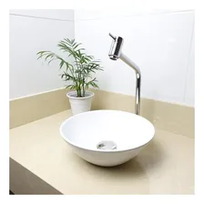 Cuba Japi De Apoio Udine Redonda Branca Diâmetro 28cm x Altura 9,5cm Acabamento Cerâmico Cor Branco Foto mini 4