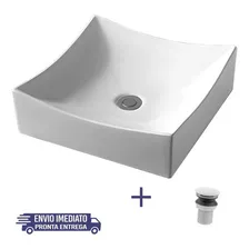 Cuba Louça Apoio Porcelana Quadrada Branca Válvula Click Branco Foto  mini 1