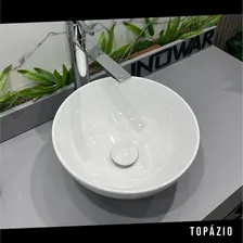 Cuba Louça Apoio Topazio Branca Banheiro C/ Válvula De Click Foto mini 2