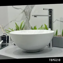 Cuba Louça Apoio Topazio Branca Banheiro C/ Válvula De Click Foto mini 3