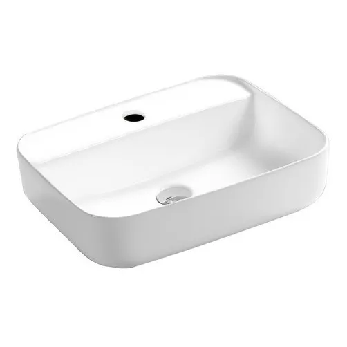 Cuba Louça Retangular Porcelana Apoio Banheiro Válvula Click Foto 1