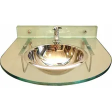 Cuba Meia Bola Aço Inox304 Tecnocuba Para Lavatório 35x12cm Cor Prata Foto mini 3