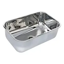 Cuba N2 56x34x17 Aço Inox 304 Tecnocuba Polida Com Válvula Foto  mini 1