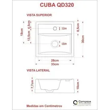 Cuba Para Banheiro Q32w Compace Cinza Fhwt Acabamento Esmaltado Foto mini  3