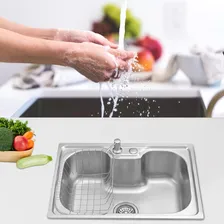 Cuba Pia Cozinha Gourmet Aço 60 X 42 Com Acessórios Cor Prateado Foto mini 2