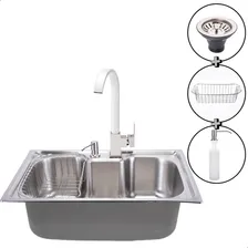 Cuba Pia Cozinha Gourmet Inox 60x40 E Torneira Monocomando Foto  mini 1