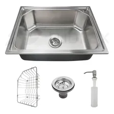 Cuba Pia Cozinha Gourmet Luxo Aço Inox 304 Com Acessórios Foto mini 1