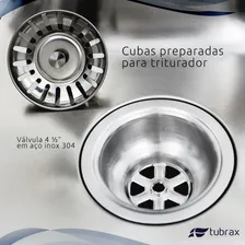 Cuba Pia Cozinha Gourmet Luxo Aço Inox 304 Com Acessórios Foto mini 4