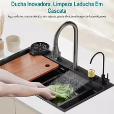 Cuba Pia De Cozinha 304 Aço Inox Com Quente E Frio 68x45cm Foto mini 4
