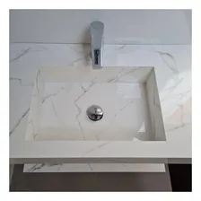 Cuba Pia Em Porcelanato + Tamanho 80cm Cor Calacata Foto mini 2