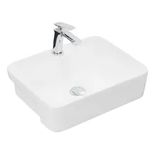 Cuba Semi-encaixe Retangular Com Mesa Mv18 48x36 Branca Cor Branco Foto mini 1