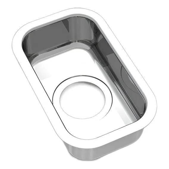 Cuba Simples Luxo 15x27 Cs-15 Inox Polido Foto 1