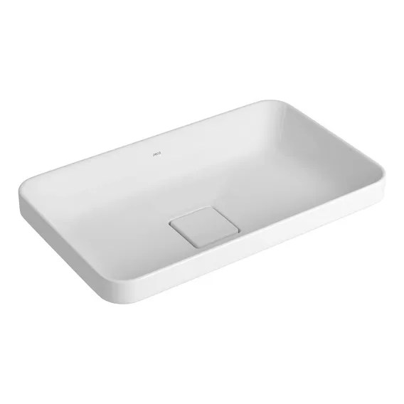 Cuba Sobrepor Deca Slim Quadrada 50cm Branco Foto 1