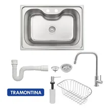 Cuba Sobrepor Morgana 68x48cm Inox Acetinado Tramontina Foto mini 4
