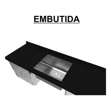 Cuba Tanque Cozinha Industrial Aço Inox 50x40x25cm Cor Cinza Foto mini 4