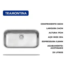 Cuba Tramontina 56x34x17 Inox Prime Número N 2 Pia Acetinada Foto mini  3