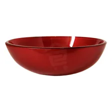 Cuba Vidro Banheiro Redonda 30cm Cores Banheiro Lavabo Acabamento Vidro Cor Vermelho Vinho Foto mini 2
