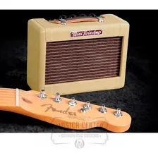 Cubo Amplificador Fender Mini Twin Amp 57 Combo Tweed Cor Amarelo Foto mini 4