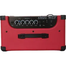Cubo Amplificador Guitarra 10'' 50w Rms Steel 70 Gt Vermelho Foto mini  2