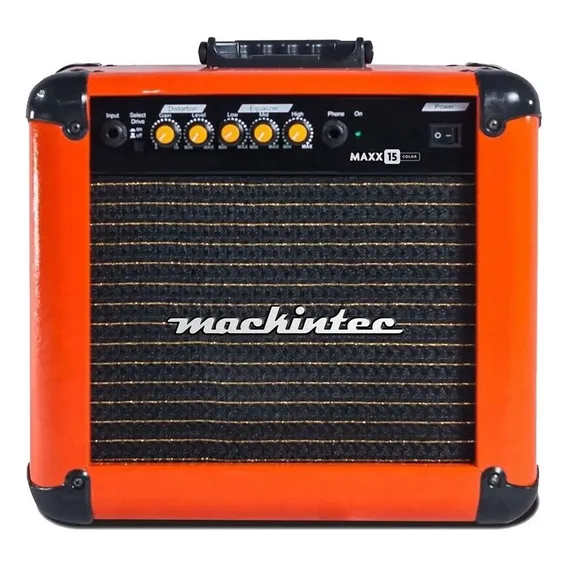 Cubo Amplificador Guitarra Mackintec Maxx 15w Lr Laranja Foto 1