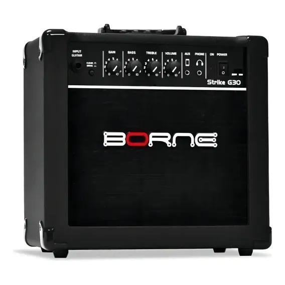 Cubo Amplificador Para Guitarra Borne Strike G30 Preto 15w 110V/220V Foto 1