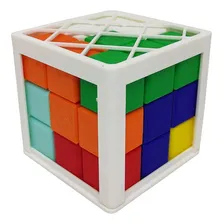 Cubo Encaixe Quebra Cabeça Puzzle Tetris Grande 8 Cm Base Foto mini  2